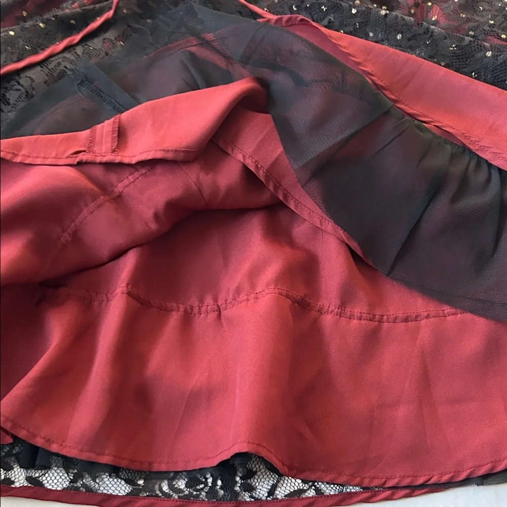 Free People Women Formal Dress - Red and Black